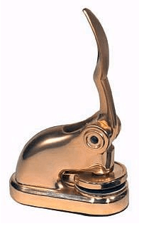 Brass Desk Embossing Seal 1 5/8