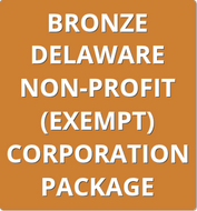 Bronze Delaware Non-Profit (Exempt) Corporation Package Order Form - Delaware Business Incorporators, Inc.